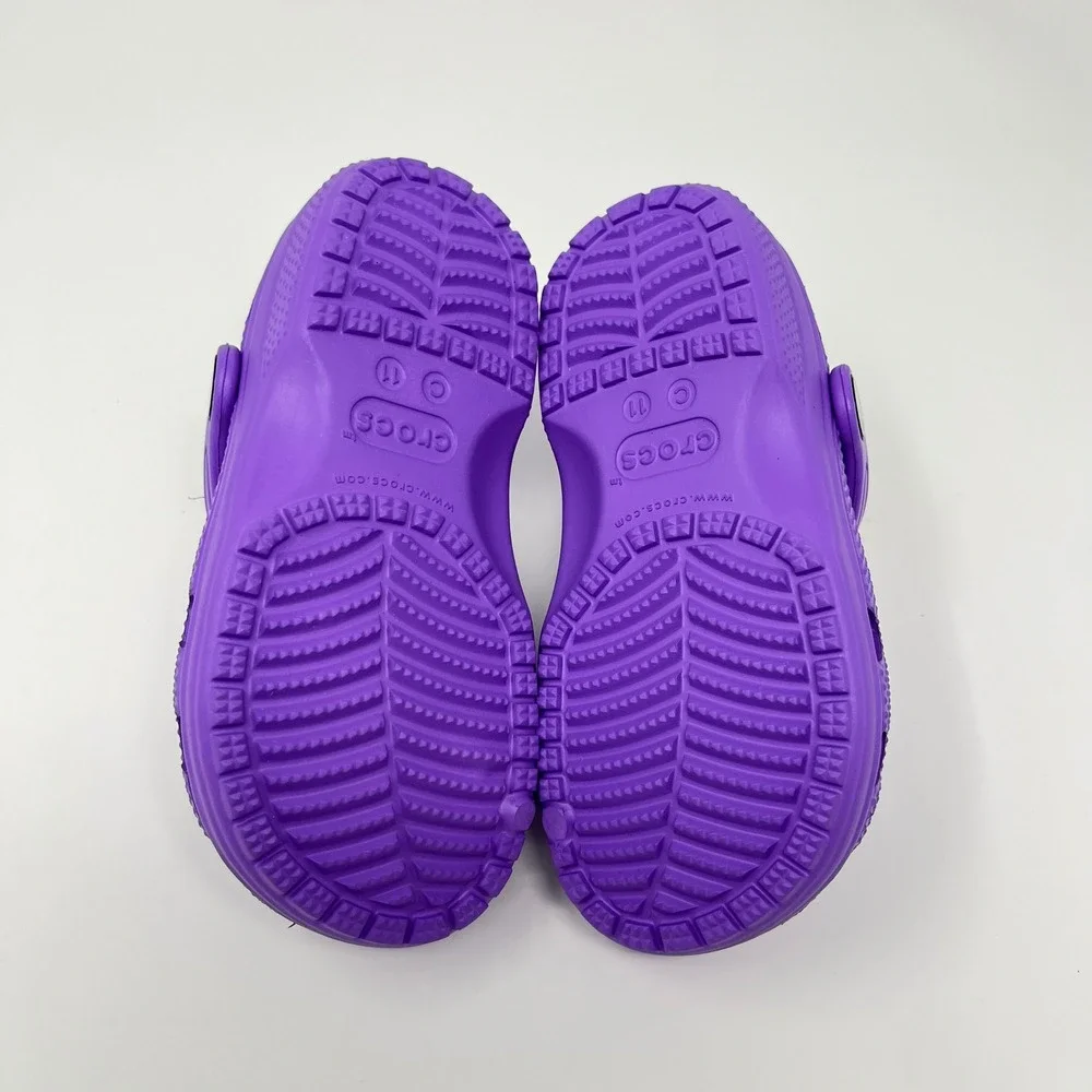 Crocs Classic Clog Size C11 Purple Kids Slip On Water Shoes Sandals